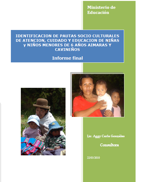 IDENTIFICACION DE PAUTAS SOCIO CULTURALES DE ATENCION, CUIDADO Y EDUCACION DE NIÑAS y NIÑOS MENORES DE 6 AÑOS - Imagen 3