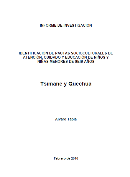 IDENTIFICACION DE PAUTAS SOCIO CULTURALES DE ATENCION, CUIDADO Y EDUCACION DE NIÑAS y NIÑOS MENORES DE 6 AÑOS - Imagen 5