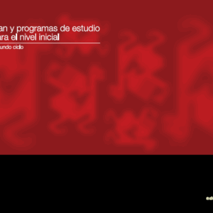 Plan y Programas de estudio para el nivel inicial
