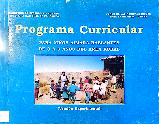 PROGRAMA CURRICULAR PARA NIÑOS AYMARA HABLANTES