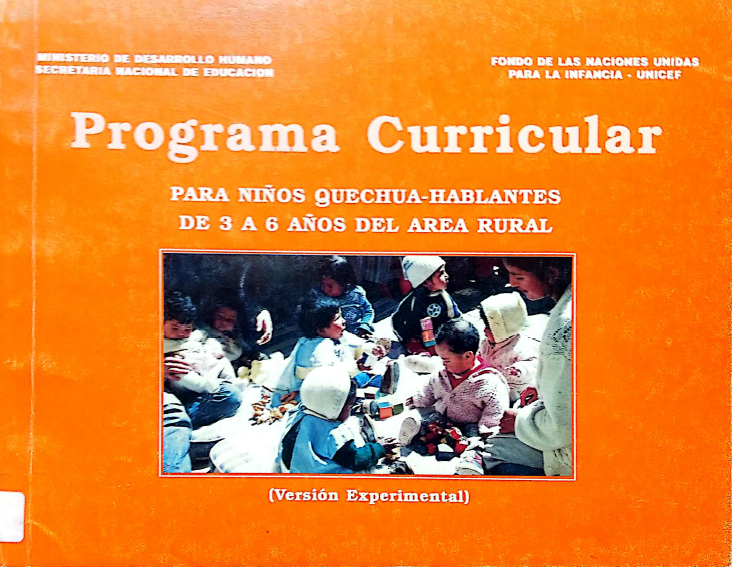 PROGRAMA CURRICULAR PARA NIÑOS QUECHUA HABLANTES